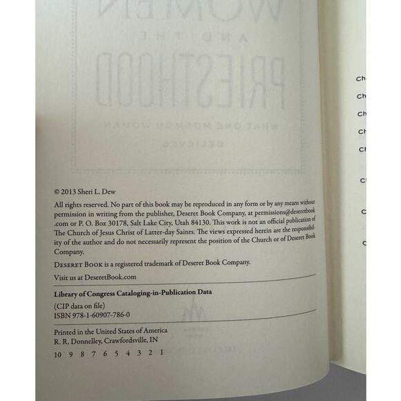 Women and the Priesthood: What One Mormon Woman Believes (Hardcover) - Picture 4 of 4